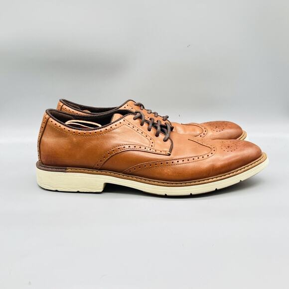 Cole Haan Shoes Mens 13 Brown Leather Grand 360 Wingtip Oxford Dress Brogue main image 10